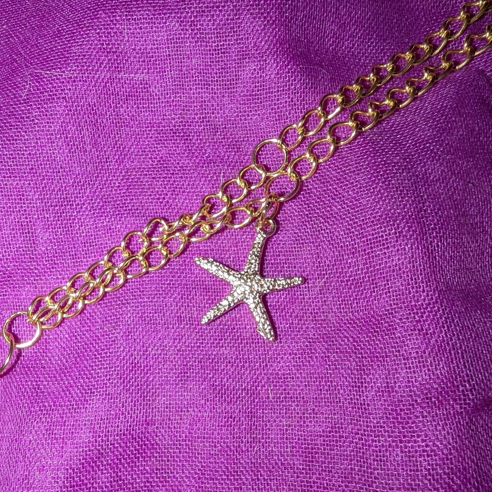 Handmade Gold Mermaid Treasure Box Necklace With Gold Charms - Picture 4 of 6
